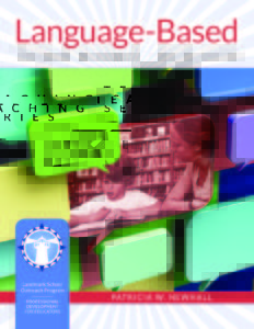 Language-based learning disabilities book cover.