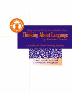 Thinking about Language book cover.