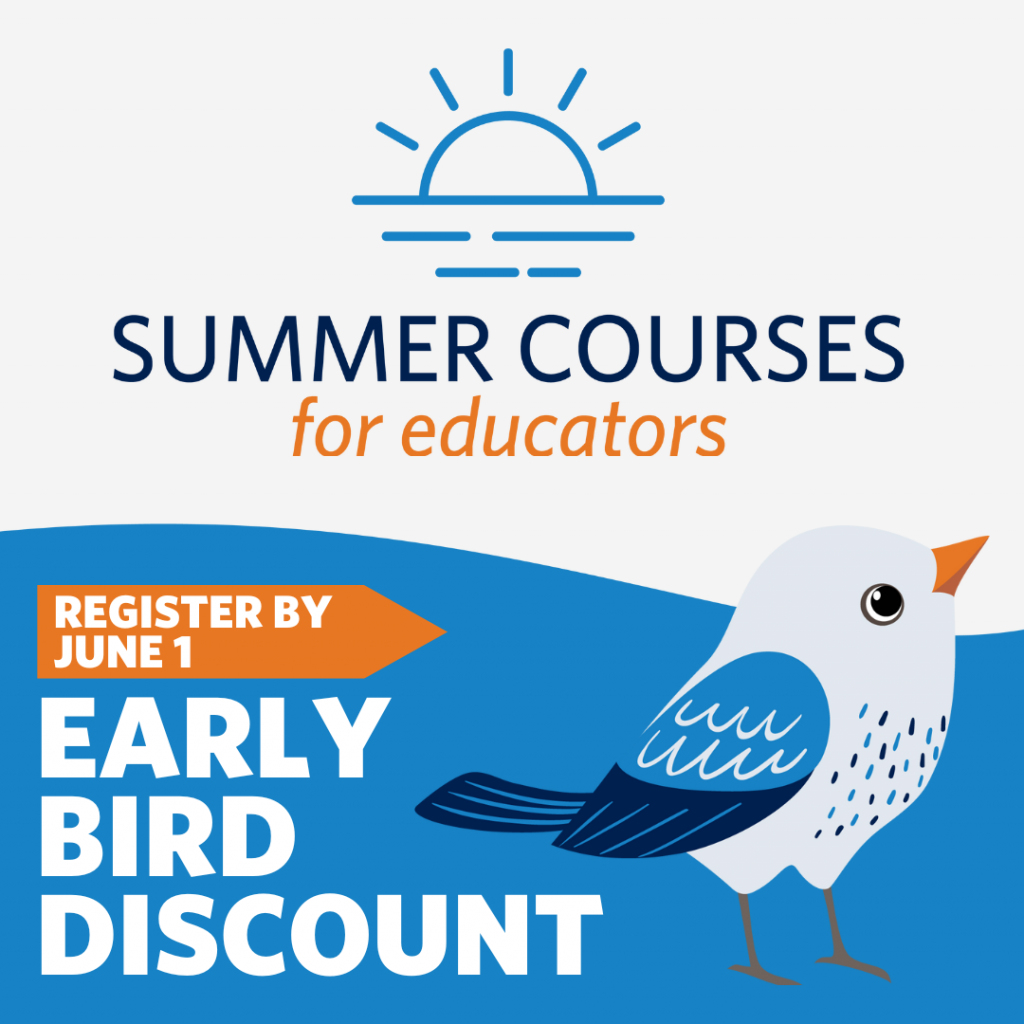 Early bird discount graphic highlighting to register by June 1 for a reduced price