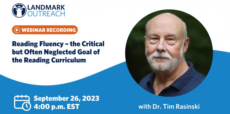 Tim Rasinski Critical Reading Fluency webinar cover image.