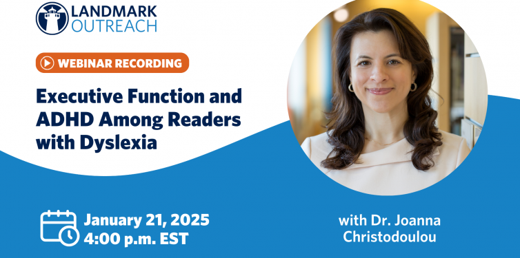 Webinar Recording Title Page- ADHD and EF Among Readers with Dyslexia.